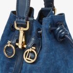 FENDI Mon Tresor Blue FF denim flocked mini-bag - Image 2